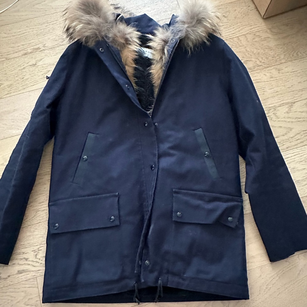 Sandro Winter Jacket with fur detail